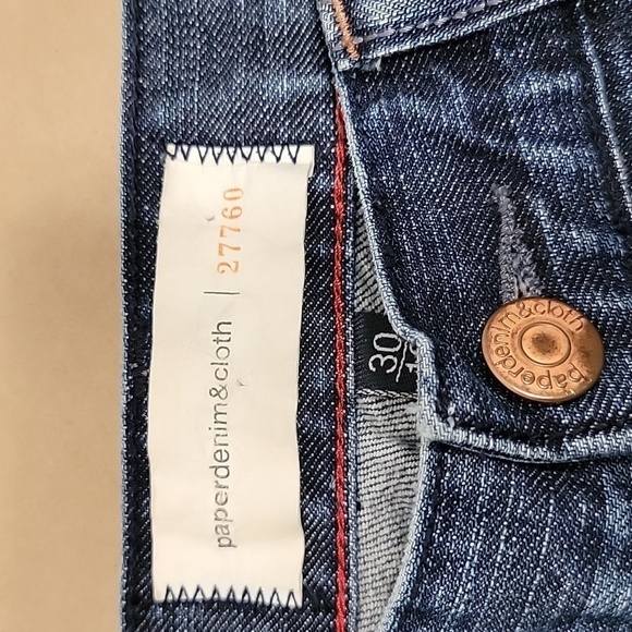 paperdenim&cloth, Size 30 (10) Jayne Medium Rise Wide Leg Blue Jeans - Picture 2 of 16